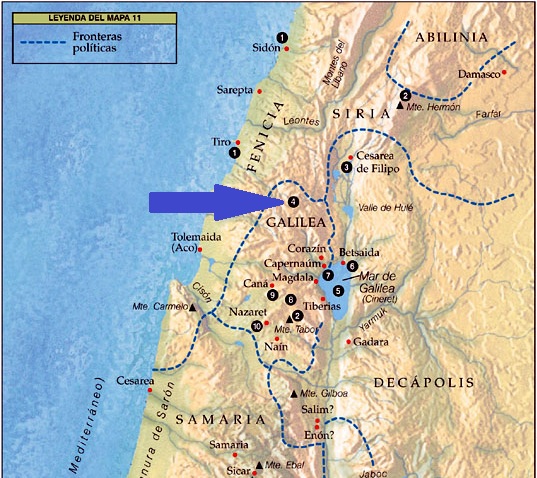 Mapa De Capernaum